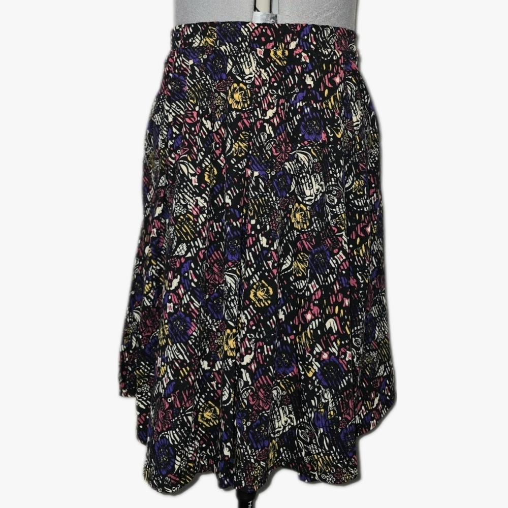 LuLaRoe A-Line Skirt with Floral Accents